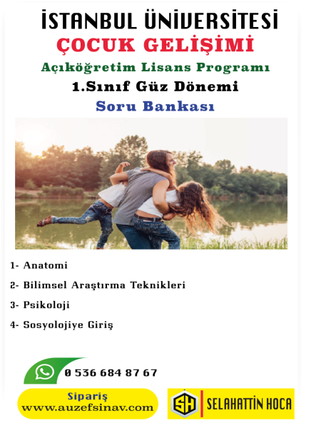 Çocuk Gelişimi Lisans 1.Sınıf Soru Bankası - 4 Ders