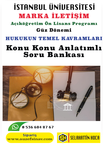 Hukukun Temel Kavramları Konu Anlatımlı Soru Bankası- Marka İletişim