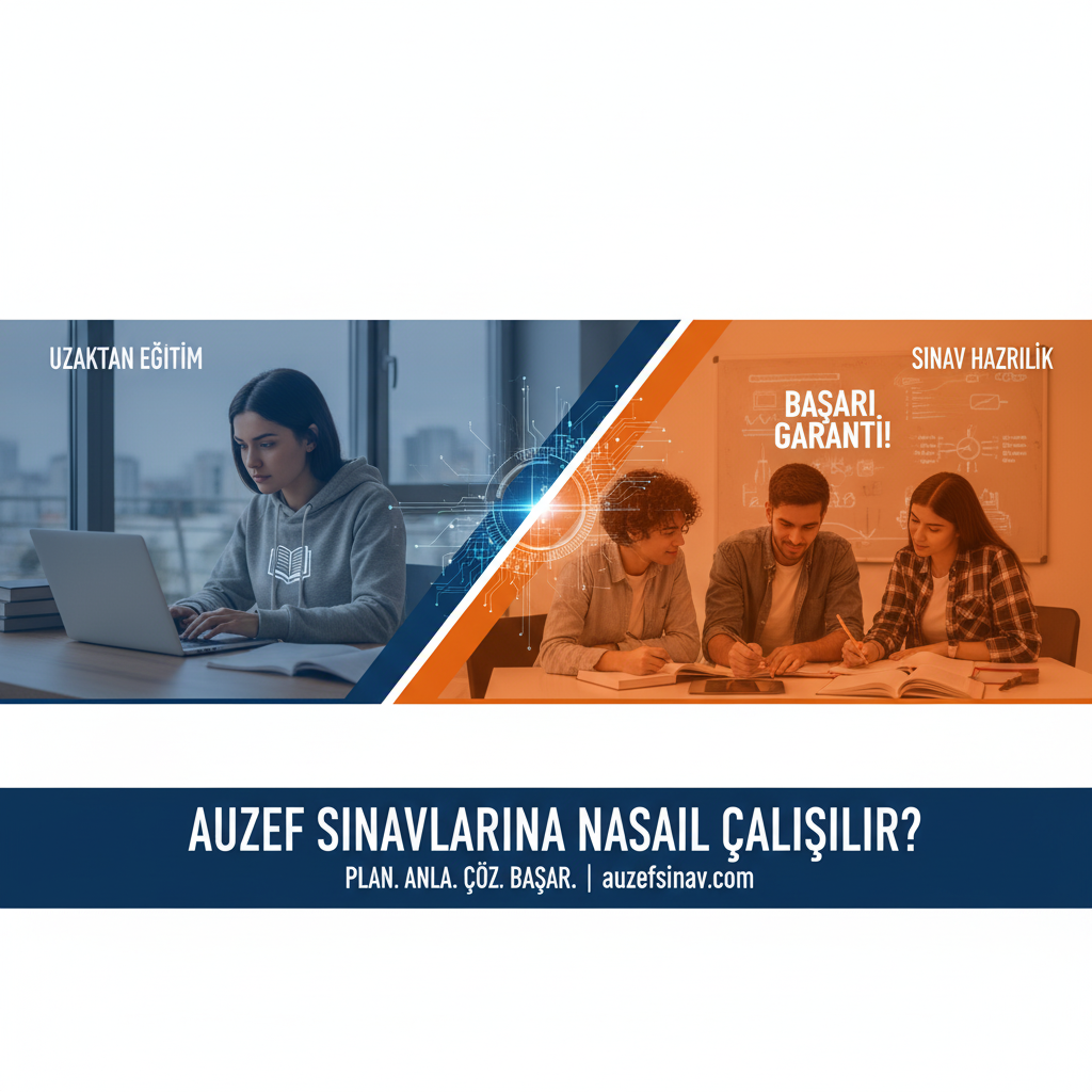 AUZEF Sınavlarına Nasıl Çalışılır? Açıköğretimde Başarıyı Garantileme Rehberi