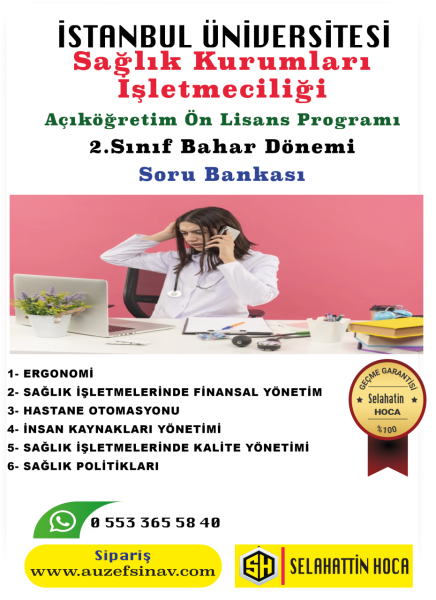 AUZEF Sağlık Kurumları İşletmeciliği 2.Sınıf Soru Bankası