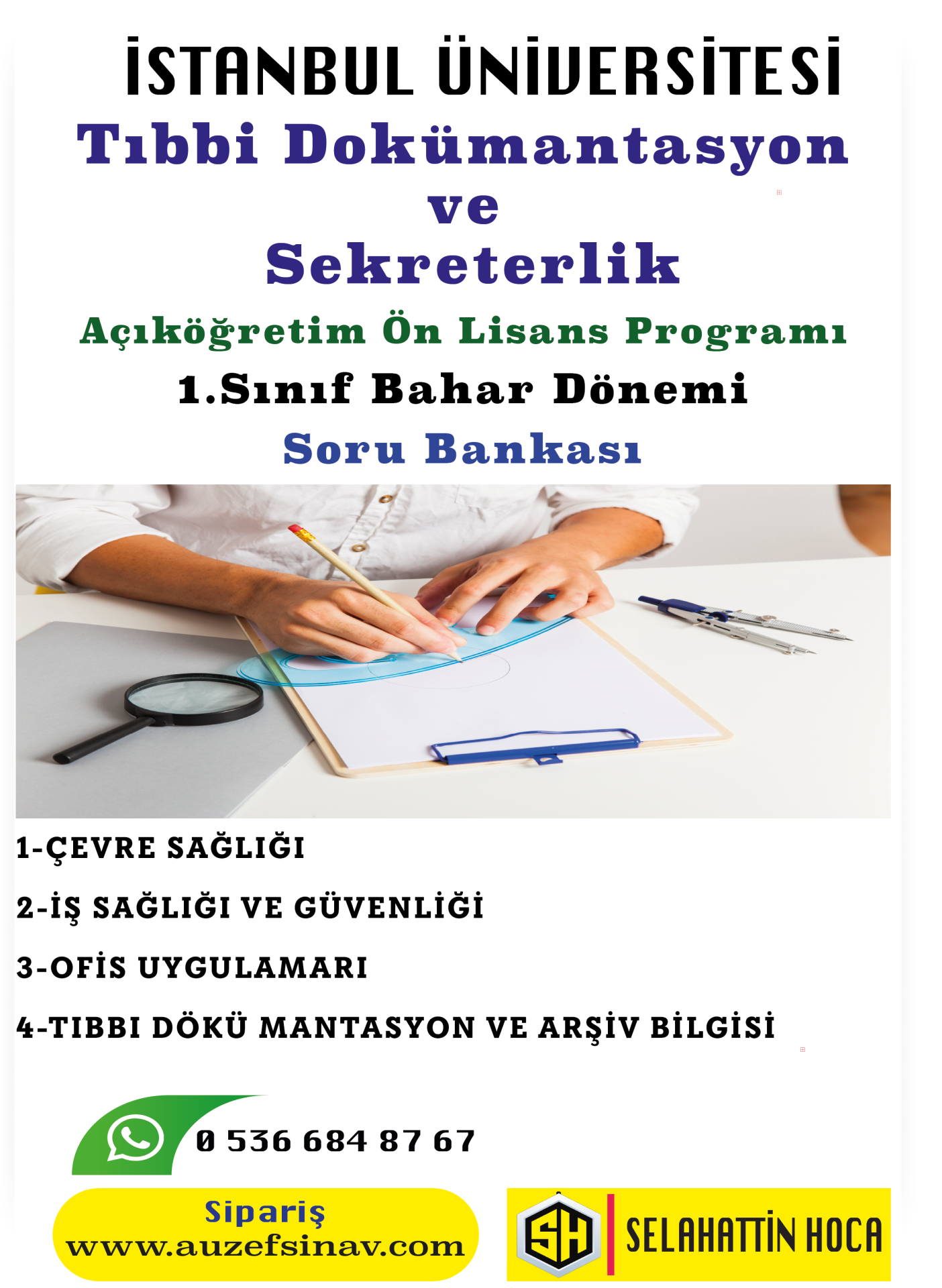 Tıbbi Dokümantasyon ve Sekreterlik 1.Sınıf Soru Bankası