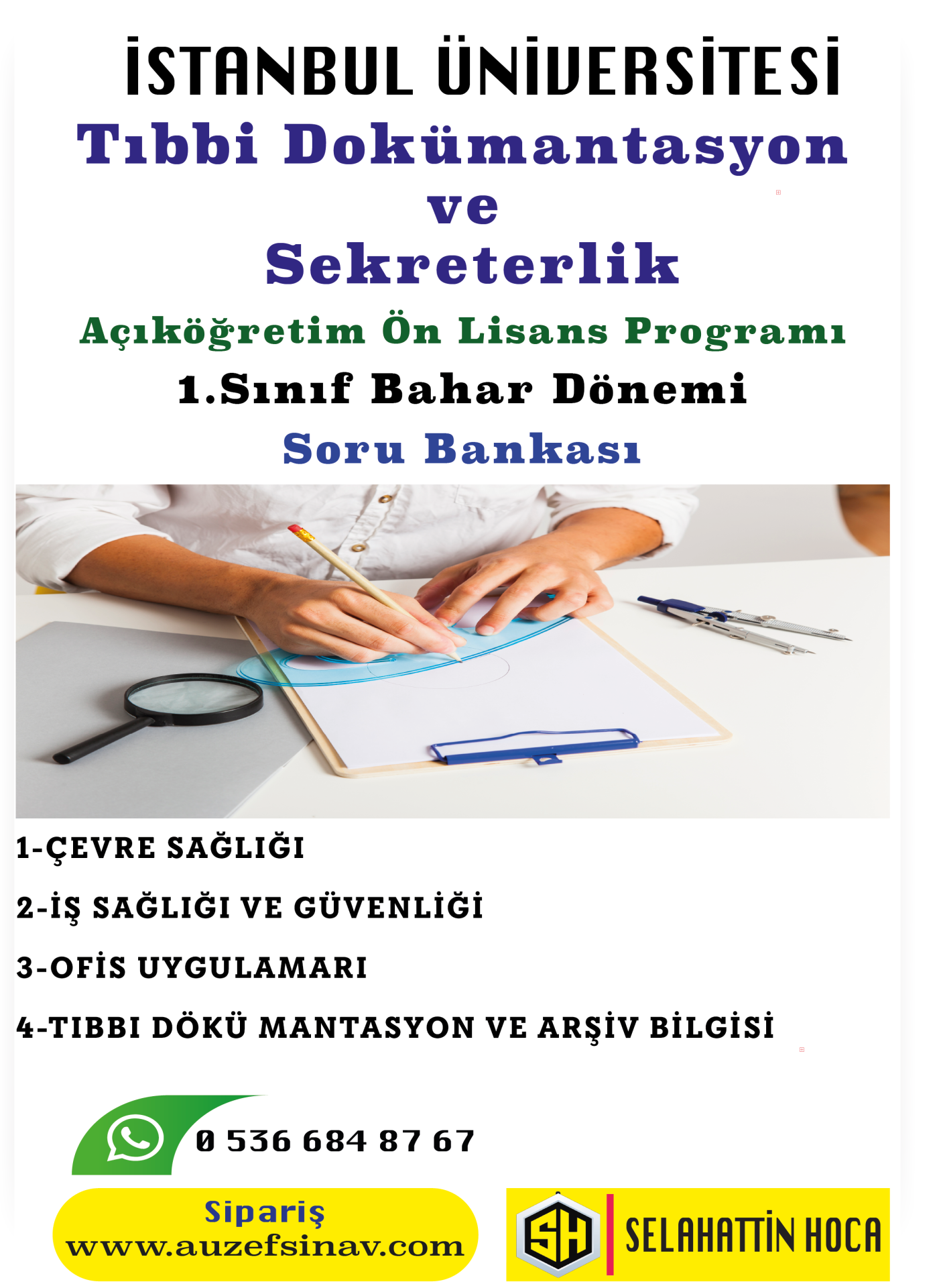 Tıbbi Dokümantasyon ve Sekreterlik 1.Sınıf Soru Bankası