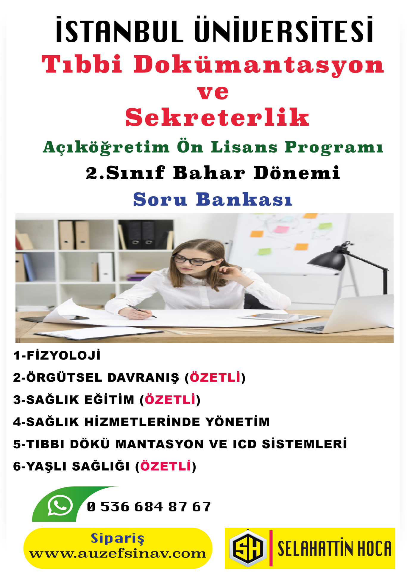 Tıbbi Dokümantasyon ve Sekreterlik 2.Sınıf Soru Bankası
