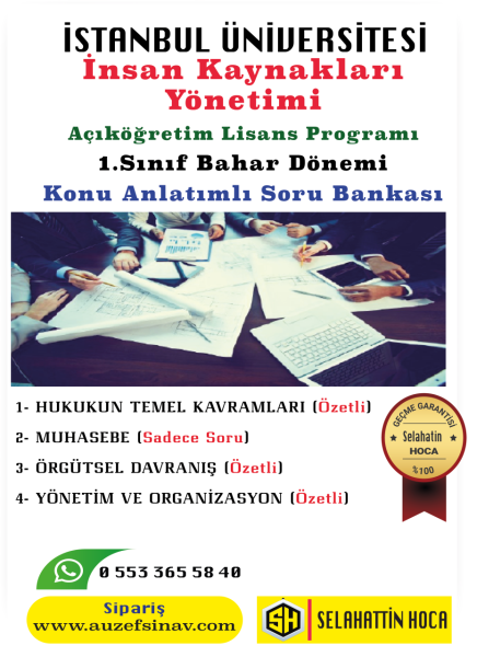 İnsan Kaynakları Lisan Programı 1.Sınıf Konu Anlatımlı Soru Bankası