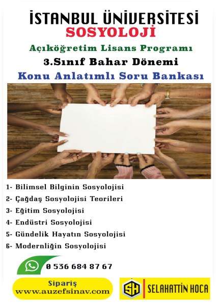 Sosyoloji 3.Sınıf Konu Anlatımlı Soru Bankası