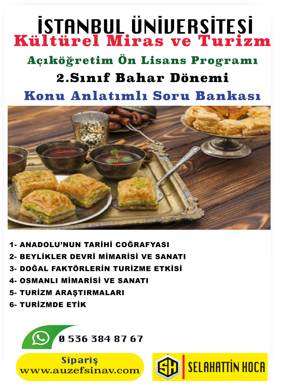 Kültürel Miras ve Turizm 2.Sınıf Konu Anlatımlı Soru Bankası