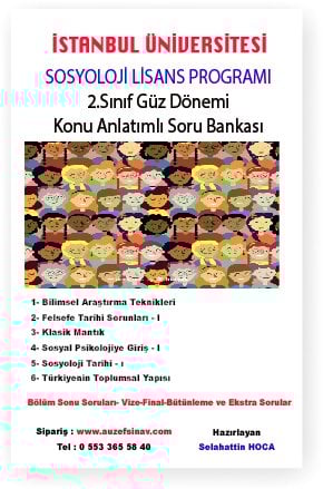 Sosyoloji | Açıköğretim Lisans Programı 2.Sınıf Konu Soru Bankası