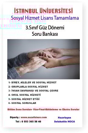 Sosyal Hizmet | Açıköğretim Lisans Tamamlama Programı 3.Sınıf Soru Bankası