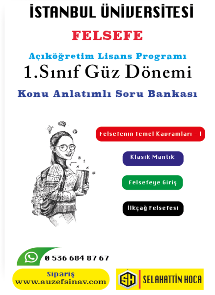 Felsefe | Açıköğretim Lisans Programı 1.Sınıf Konu Soru Bankası - 4 Ders