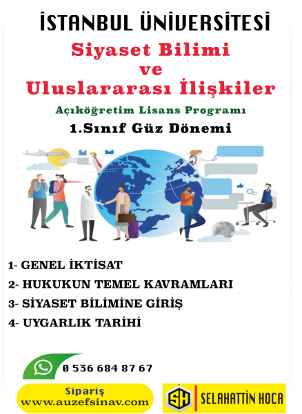 Siyaset Bilimi ve Uluslararası İlişkiler 1.Sınıf Soru Bankası - 4 Ders