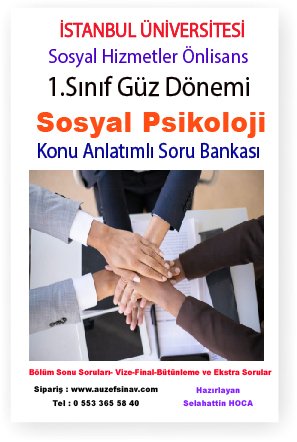 Sosyal Psikoloji  Konu Anlatımlı Bankası