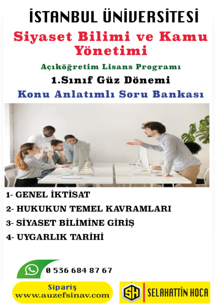 Siyaset Bilimi ve Kamu Yönetimi 1.Sınıf Konu Anlatımlı Soru Bankası