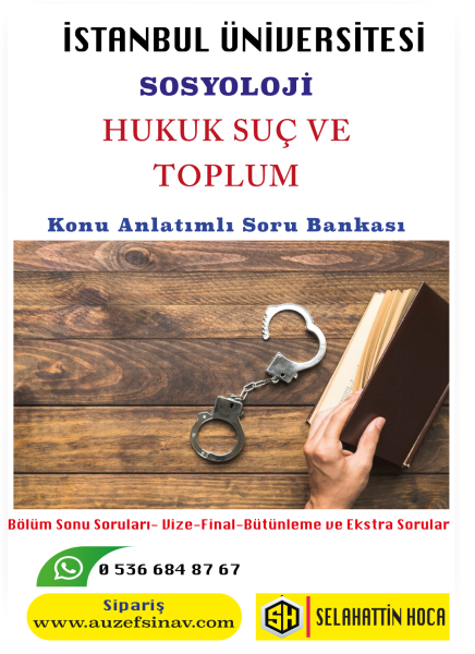 Hukuk Suç ve Toplum