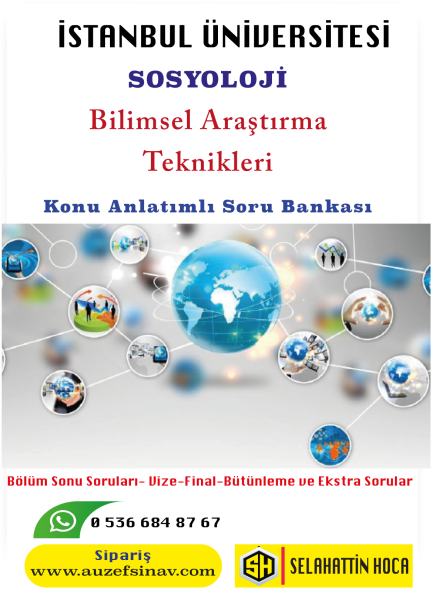Bilimsel Araştırma Teknikleri - (Sosyoloji)