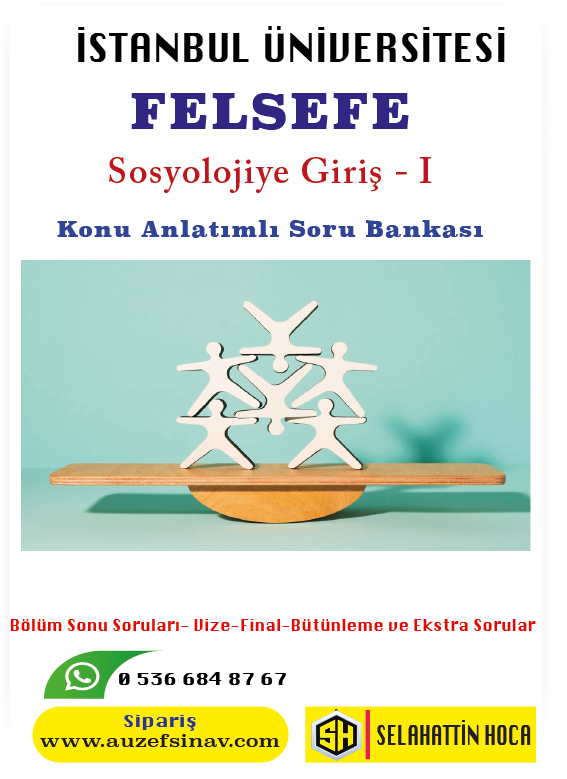 Sosyolojiye Giriş - I (Felsefe)