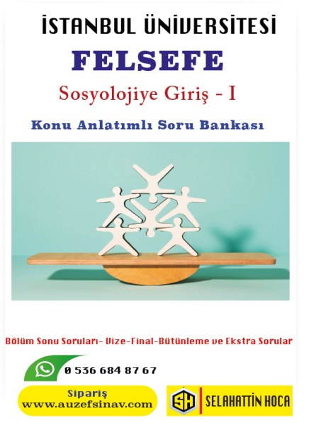 Sosyolojiye Giriş - I (Felsefe)